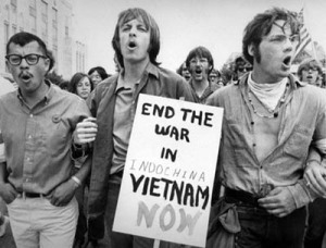 Vietnam war protestors